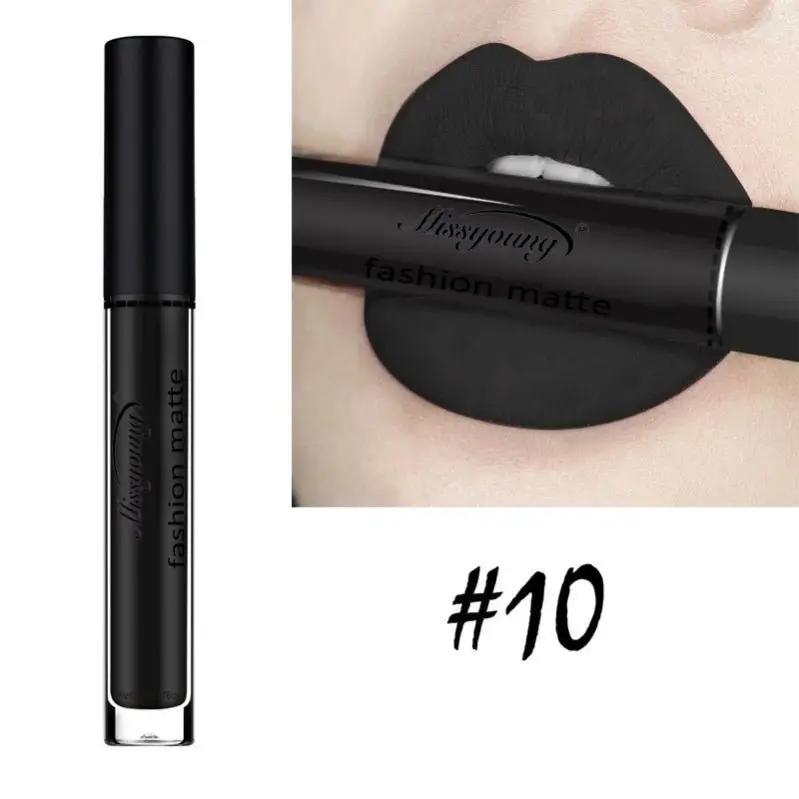 Matte Lip Gloss And Liquid Lipstick Non Sticky Cup Lip Color Set With Ten Options A Through J by null