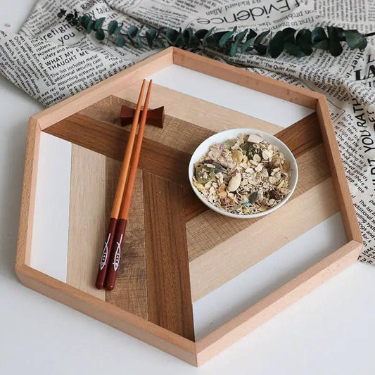 Natural Wood Cake Tray Set With Three Size Options A B C 30x34x4 cm 33.5x22x3 cm 22.5x33.5x7 cm by null