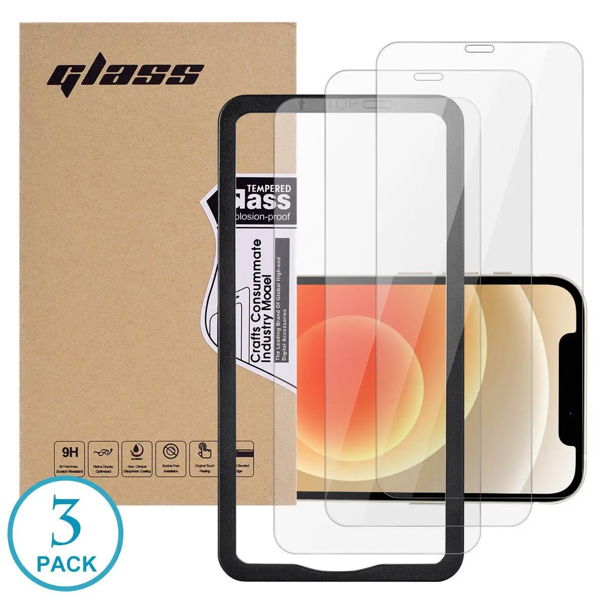 Tempered Glass Screen Protector for Mobile Phones by null