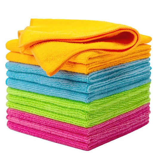Ultra Absorbent Kitchen And Car Cleaning Cloth Towels Set For Spills Dishes Counters And Surfaces by null