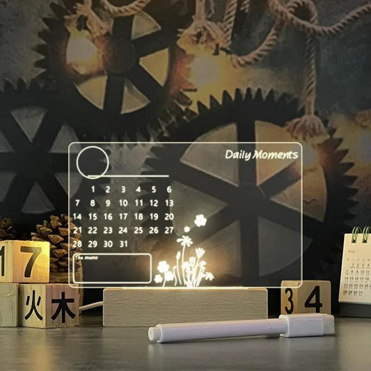 Creative Note Board Creative Led Night Light USB Message Board Holiday Light With Pen Gift For Children Girlfriend Decoration Night Lamp by null
