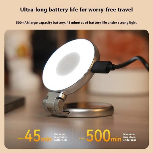 Mobile Phone Magnetic Suction Mini Fill Light Foldable Handheld For Selfies And Videos 5V by null