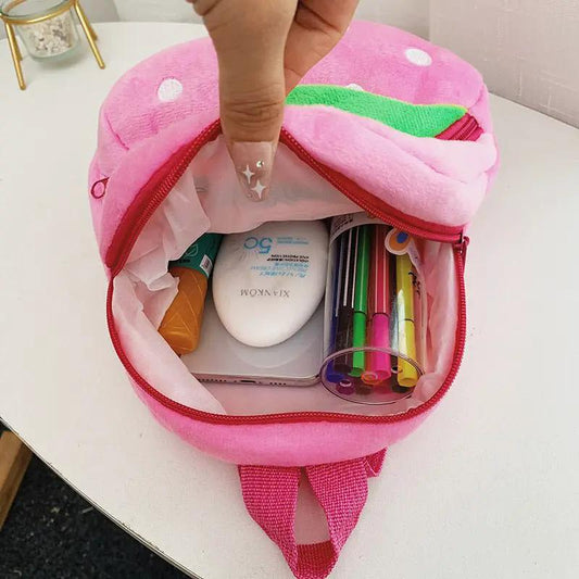 Early Childhood Education Plush School Bag For Kids With Soft Touch Skin Friendly Design by null