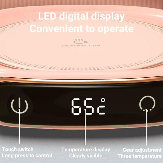 Smart Coffee Mug Warmer With Constant Temperature Heating Pad And Warm Coaster For Desktop Use by null