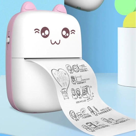 Mini Printer Portable Mini Bluetooth WiFi New Wrong Printer Mobile Phone Photo Title Note Hot Print Pocket Student Error Label Printer by Zeny Home & Beauty