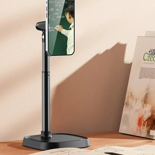 Magnetic Desktop Phone Stand With Retractable Metal Design Adjustable Height For Video Calls And Hands Free Viewing by null