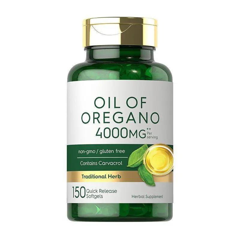 Organic Oregano Oil Softgel Supplement With Antioxidants To Support Immune System Health And Overall Wellness by null