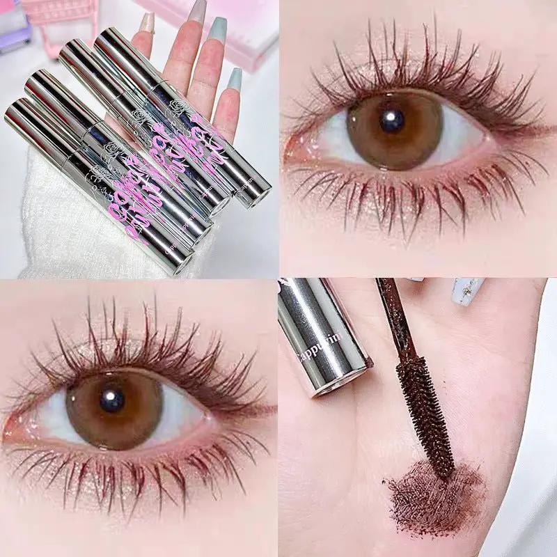 Cappuvini Brown 3D Mascara Light and Feathered Gentle Brown Long for Subtle Volume and Fluttery Lashes by null