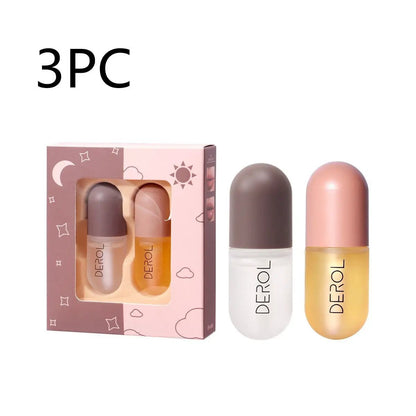 Day Night Instant Volume Lip Plumper Oil Clear Lasting Moisture Nourishing Repairing Lip Fine Line Care Beauty Cosmetic by null