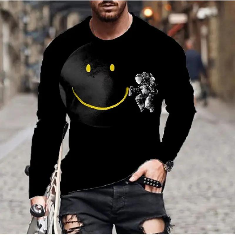 Men's Long-sleeved T-shirts Thin Tops Trendy Clothes by Zeny Home & Beauty