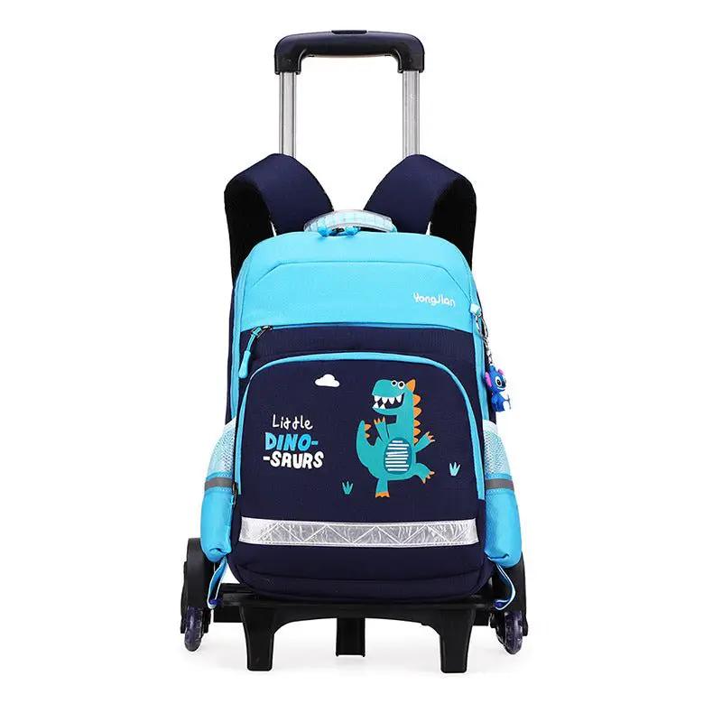 Korean Detachable Trolley Bag For Elementary School Students Lightweight 36 55L Breathable Red And Black by null