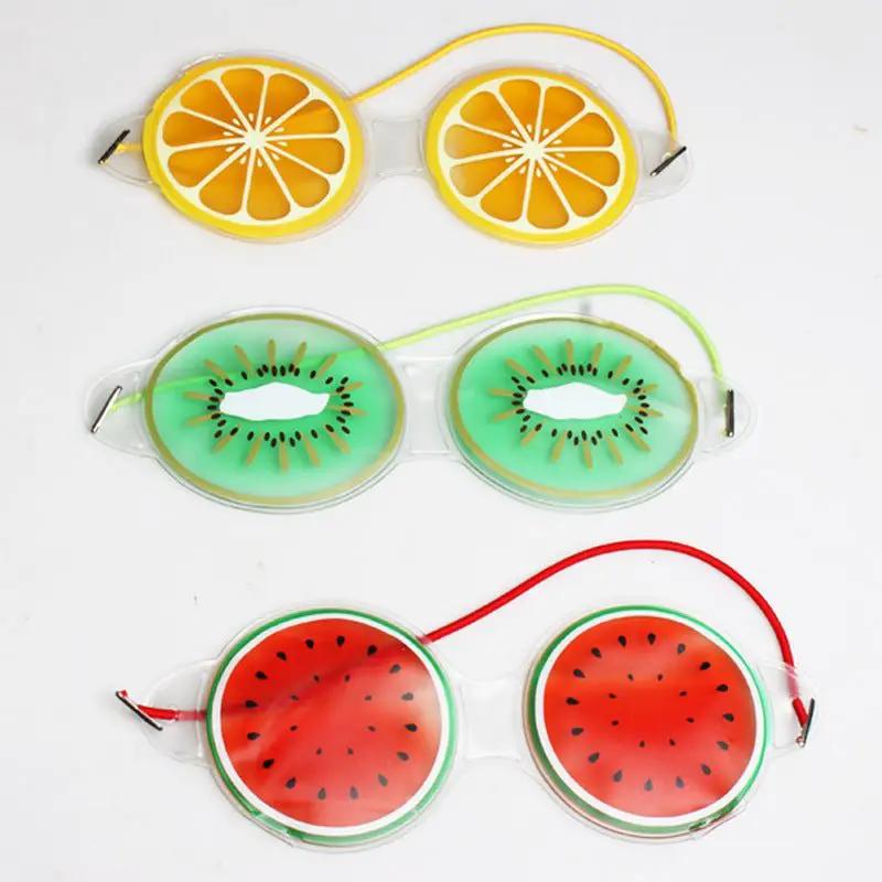 Cooling Gel Ice Eye Mask For Beauty Sleep Watermelon Lemon Kiwi Patterns Lightweight 30g by null
