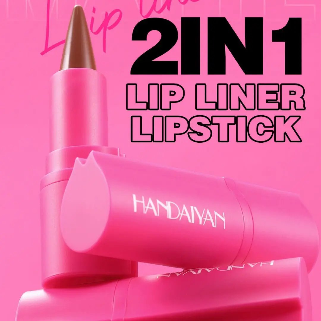 Matte Lipstick And Lip Liner 2 In 1 Duo Set With 8 Shade Collection For Long Lasting Defined Lips by null