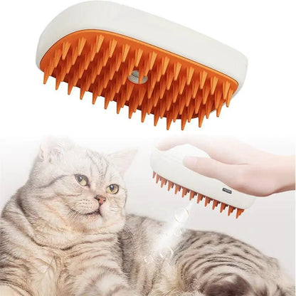 USB Rechargeable Pets Steam Brush Spray Massage Comb Pet Grooming Tools Cat Steam Comb Pet Products by Zeny Home & Beauty