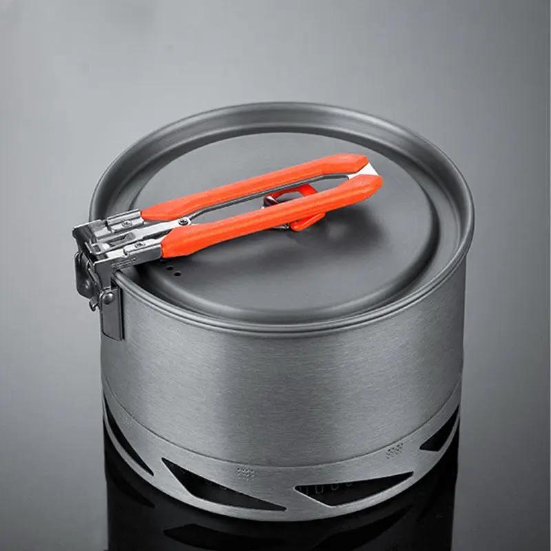 Fire Maple Feast K2 Heat Exchanger Cookware Set for Camping and Hiking with Hard Anodized Aluminum Pot and Kettle by null