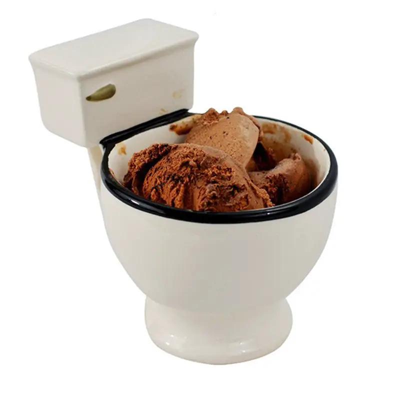 Toilet Shaped Ceramic Coffee Mug With Sturdy Handgrip 280 Milliliter Capacity Quirky Kitchen Decor Gift by null