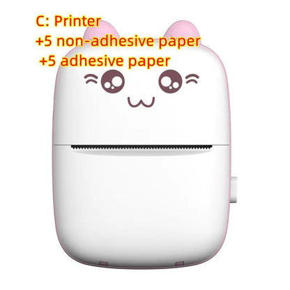 Mini Printer Portable Mini Bluetooth WiFi New Wrong Printer Mobile Phone Photo Title Note Hot Print Pocket Student Error Label Printer by Zeny Home & Beauty
