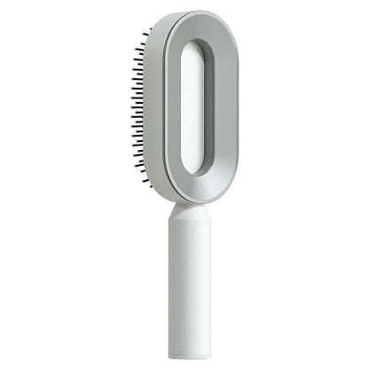 Self Cleaning Hair Brush For Women One-key Cleaning Hair Loss Airbag Massage Scalp Comb Anti-Static Hairbrush by null