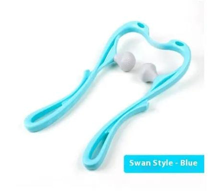 Multifunctional Manual Six-wheel Neck Massager Massage Relieve Roller Massage Tool by null