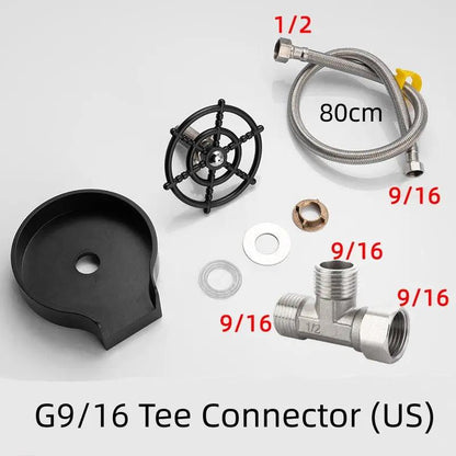 Bar Counter Cup Washer Sink High-pressure Spray Automatic Faucet Coffee Pitcher Wash Cup Tool Kitchen by null
