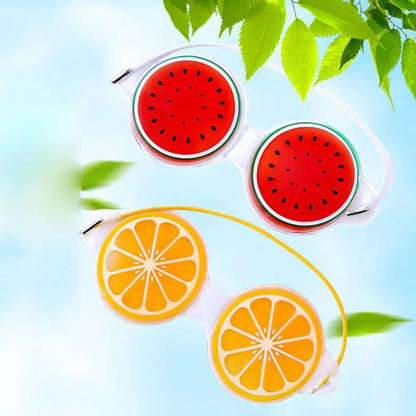 Cooling Gel Ice Eye Mask For Beauty Sleep Watermelon Lemon Kiwi Patterns Lightweight 30g by null