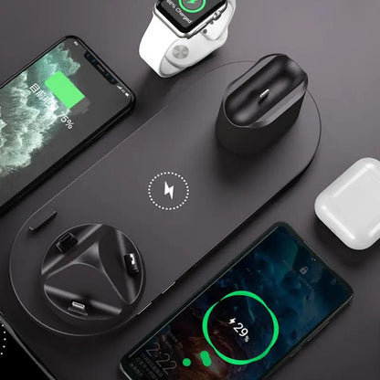 Wireless Charger For IPhone Fast Charger For Phone Fast Charging Pad For Phone Watch 6 In 1 Charging Dock Station by null