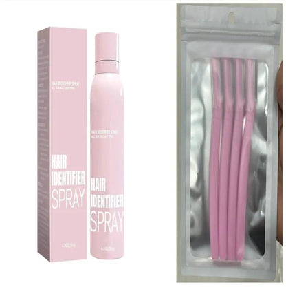 Hair Identifier Spray Set For Face Shaving Dermaplaner Skin Care Moisturizing Spray With Spatula by null