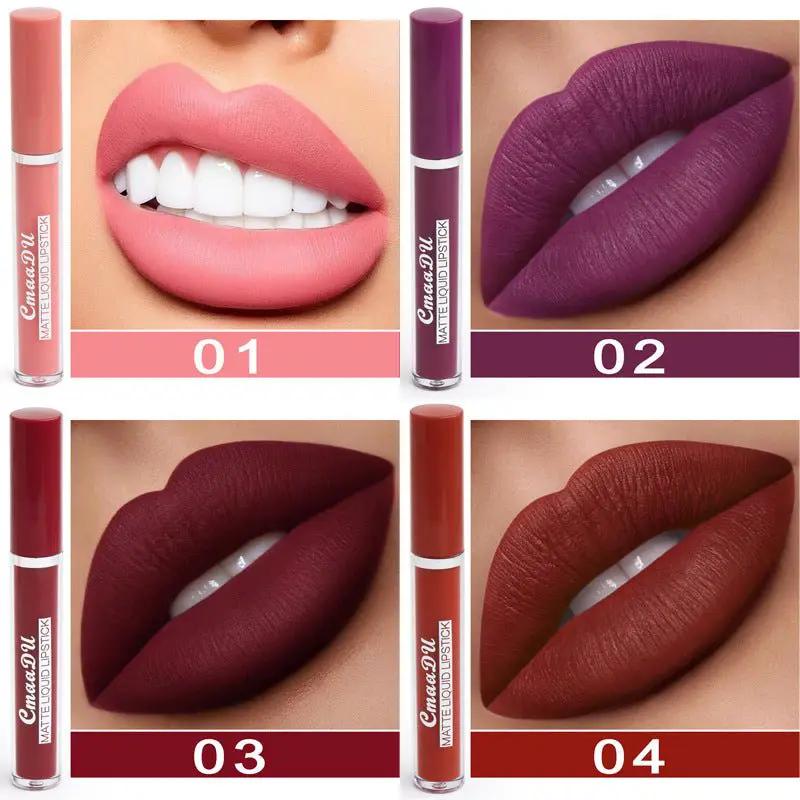 Waterproof Matte Lipstick Set 10 Piece Non Stick Long Lasting Smudge Proof Lip Colors For All Skin Tones by null