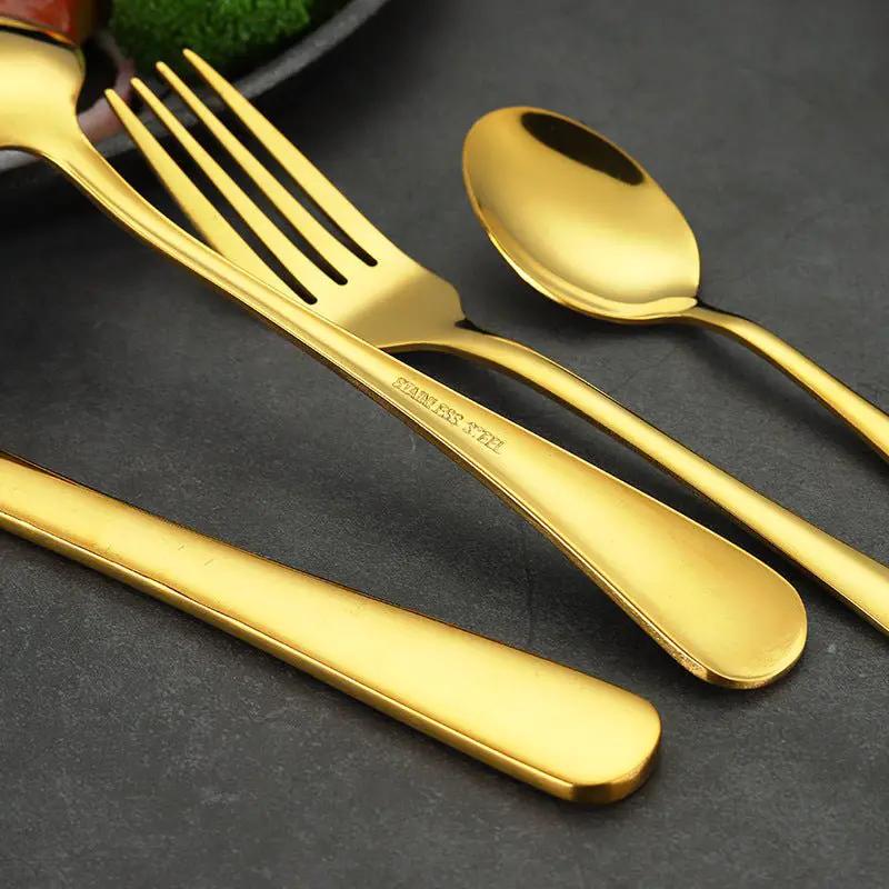 Stainless Steel 24 Piece Cutlery Set With One Piece Molded Construction For Everyday Dining And Place Settings by null