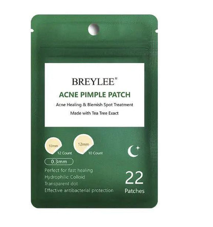 Tea Tree Acne Patch Ultra Thin Transparent Hydrocolloid Absorbs Secretions Fades Acne Marks by null