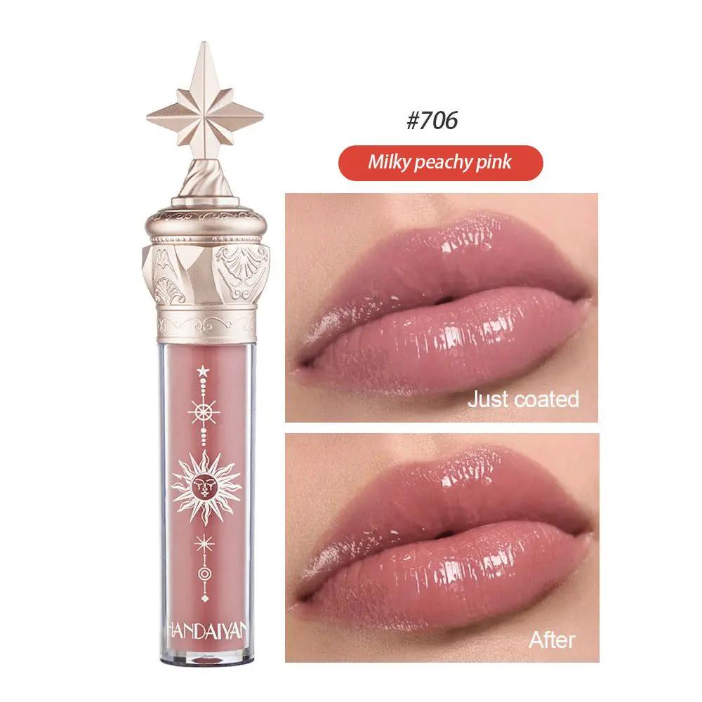 Moisturizing Lip Gloss With Mirror Finish In 8 Colors Waterproof Long Wearing Lip Lacquer by null