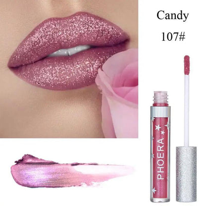 Moisturizing Candy Color Lip Gloss Liquid Lipstick Waterproof Glitter Long Lasting Makeup by null