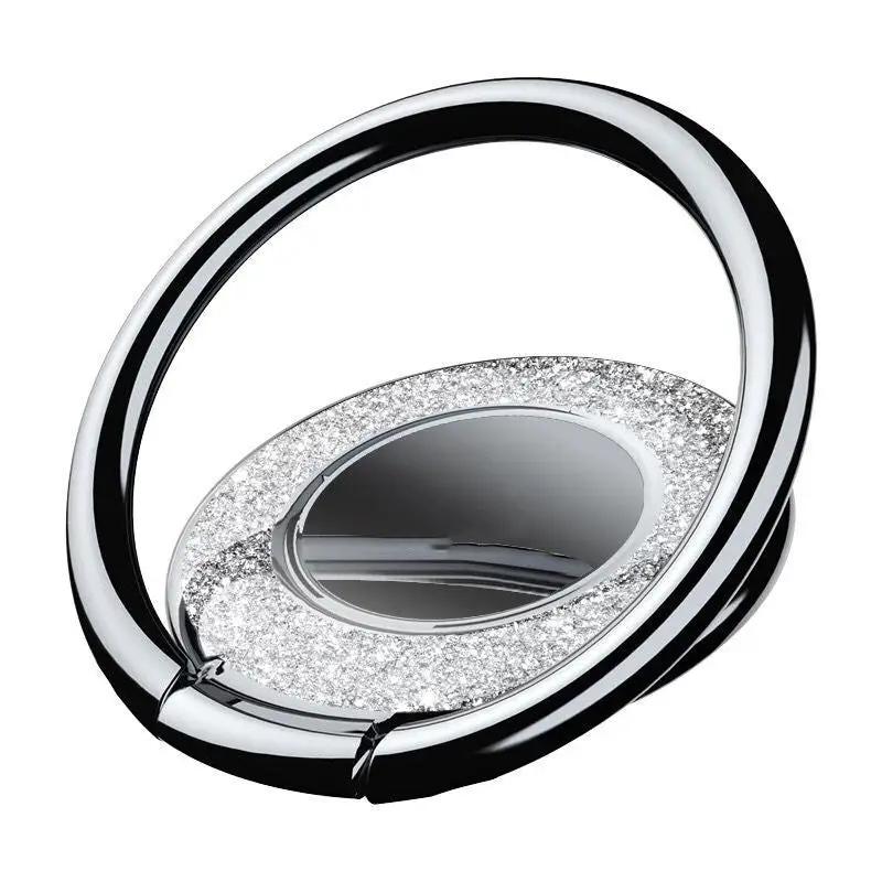Magnetic Metal Round Phone Holder For Desktop With Stable Round Base And Adjustable Viewing Angle by null