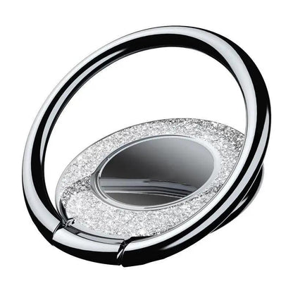 Magnetic Metal Round Phone Holder For Desktop With Stable Round Base And Adjustable Viewing Angle by null