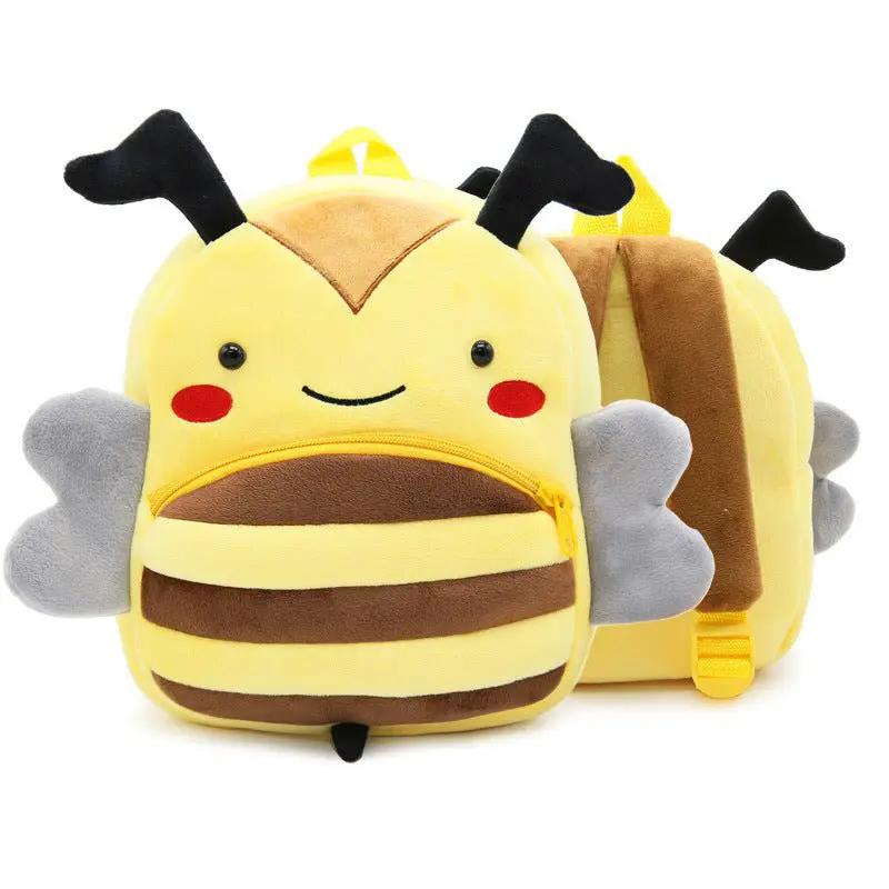 Kindergarten Kids Small School Bag Animal Backpack Cartoon Cute Cloth Bag With Zipper Pocket by null