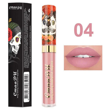 Metallic Pearlescent Skull Lip Gloss by null