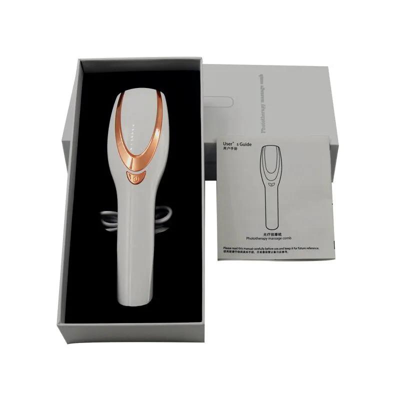 USB Powered Head Massager for Hair Care With 3 Vibration Speeds Push Button Control White by null