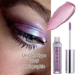 PHOERA Magnificent Metals Glitter and Glow Liquid Eyeshadow Set in 12 Sparkling Colors by null