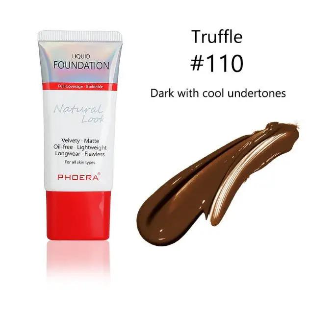 Matte Silky Liquid Foundation For Natural Look With Lightweight Buildable Coverage From Sheer To Full by null