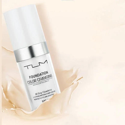 Color Changing Liquid Foundation Concealer SPF 50 Portable Natural Shade Makeup BB by null