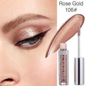 PHOERA Magnificent Metals Glitter and Glow Liquid Eyeshadow Set in 12 Sparkling Colors by null