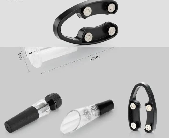 Aluminum Pneumatic Bottle Opener Set Four Piece Premium Wine Opener Kit with Aluminum Tube by null