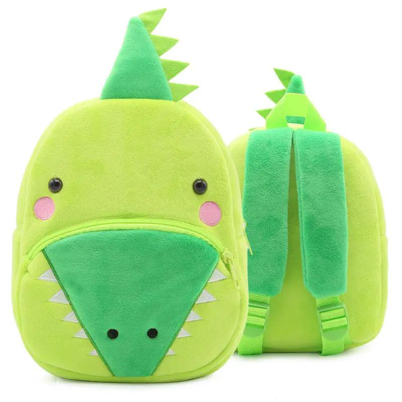 Kindergarten Kids Small School Bag Animal Backpack Cartoon Cute Cloth Bag With Zipper Pocket by null