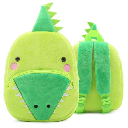 Kindergarten Kids Small School Bag Animal Backpack Cartoon Cute Cloth Bag With Zipper Pocket by null