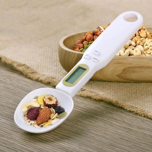 Digital Kitchen Scale with Measuring Spoon for Coffee, Tea, Sugar - Cooking and Baking Tool by null