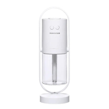 USB Ultrasonic Mini Air Humidifier with Projection Night Lights for home, office, car, dorms.