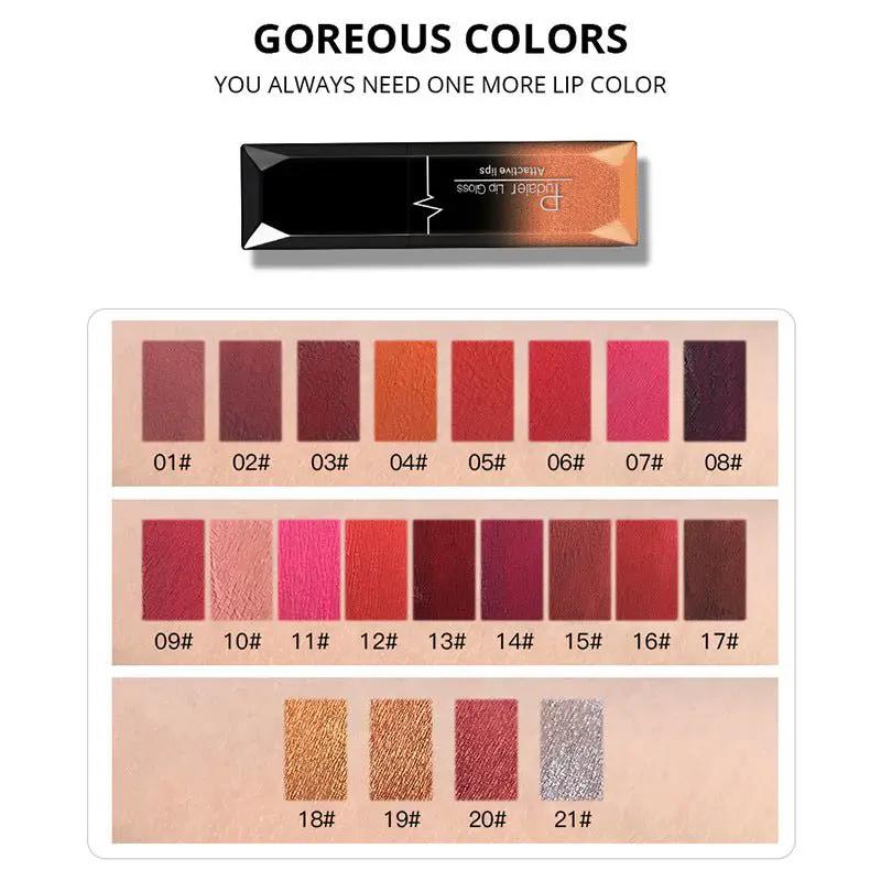 Matte Lip Gloss And Lipstick Duo Set For Long Lasting Color And Comfortable Wear by null