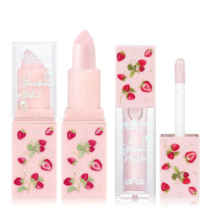 Two In One Lipstick And Gloss Moisturizing Exfoliating Anti Cracking Lip Care With Vibrant Color by null