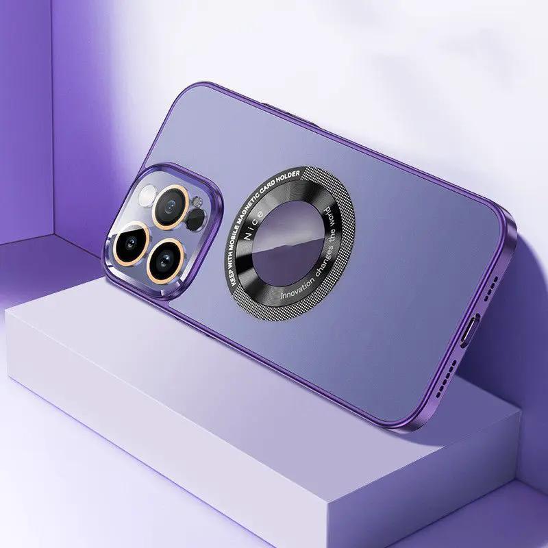 AG Frosted Glass Lens Protector With Magnetic Phone Case For Universal Smartphone Protection by null
