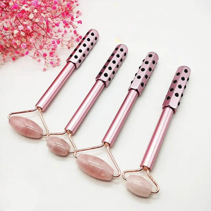 Natural Jade Massage Wand 4 Piece Set With Germanium Beauty Bar Heads Health Care by null